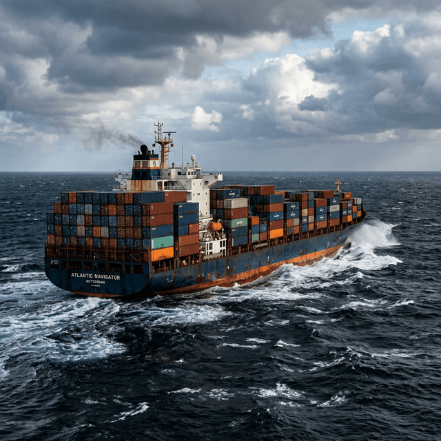 Vast ocean representing marine & aviation exploration